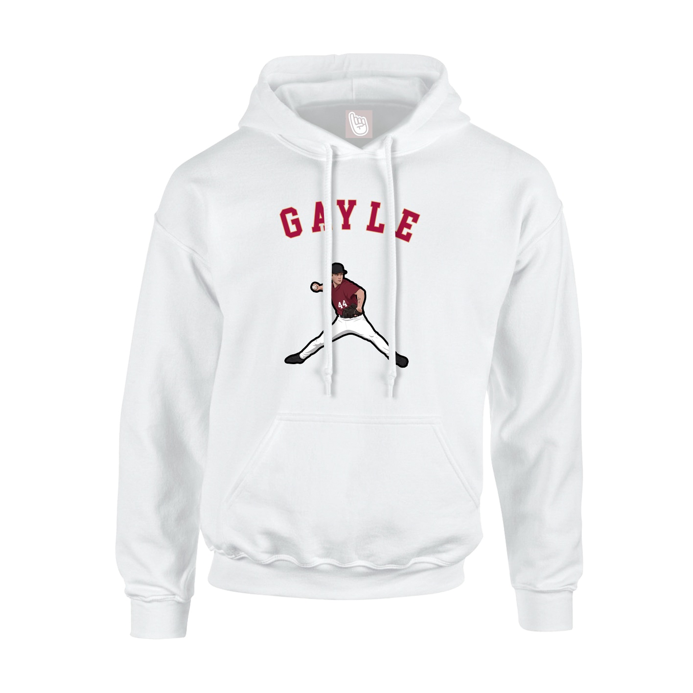 Hoodie — Shirsey Arch in White
