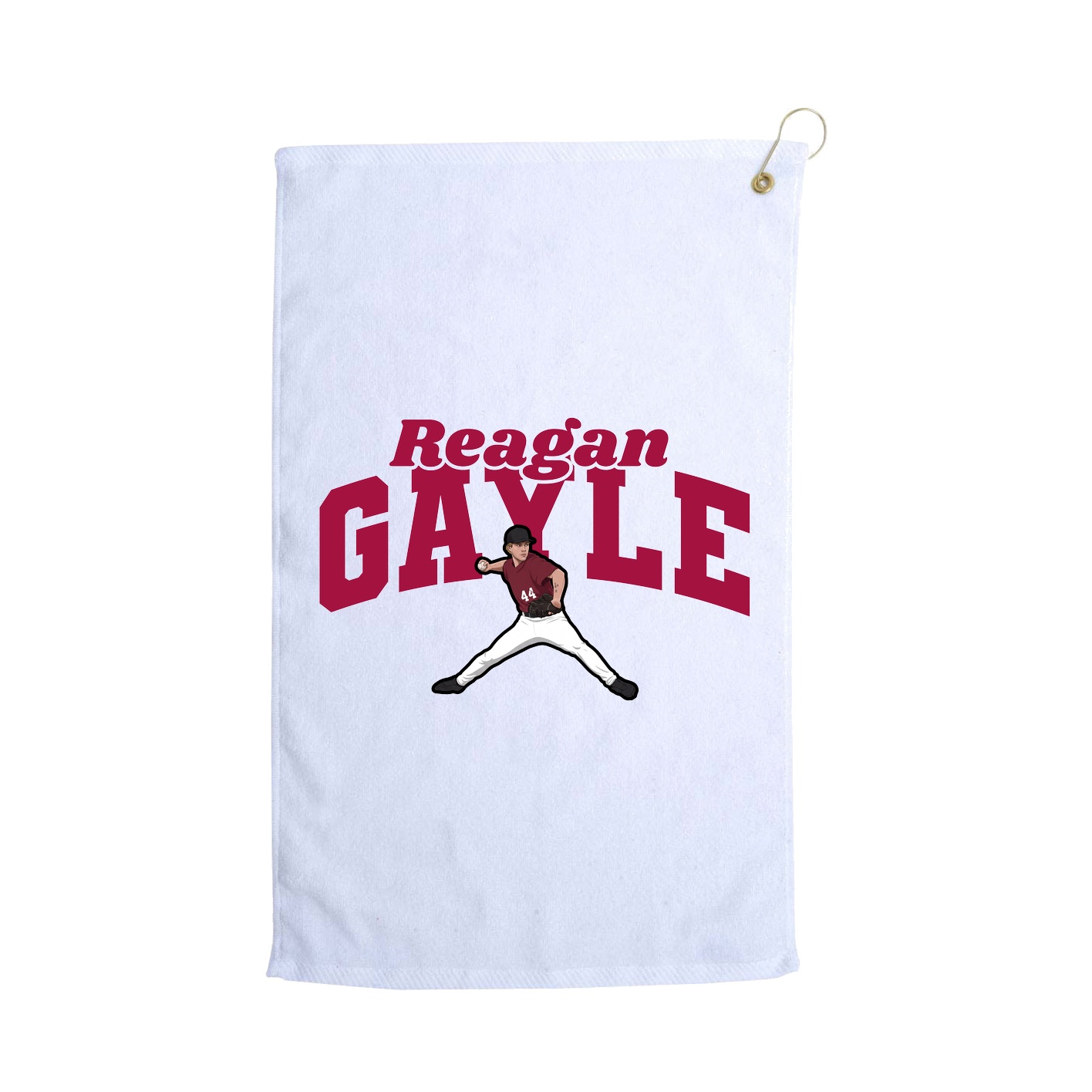 Golf Towel — Signature Arch in White