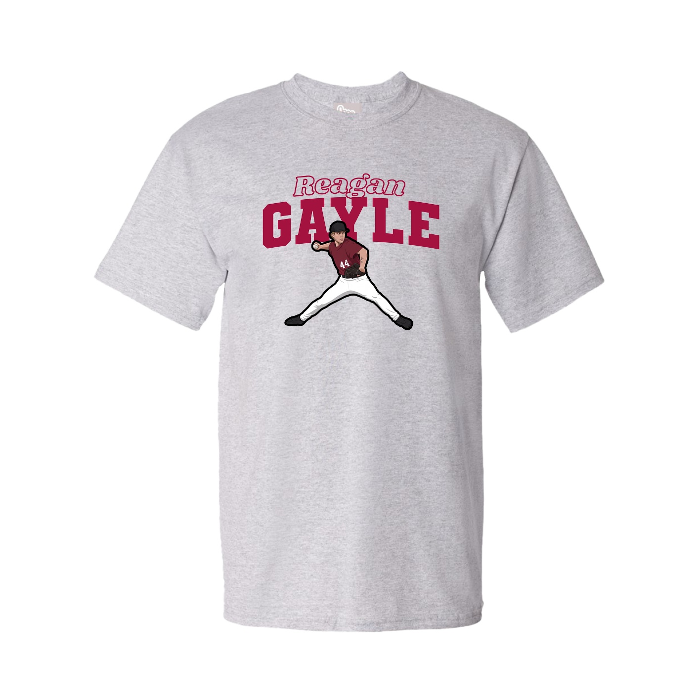 Youth Tee — Name Arch in Grey