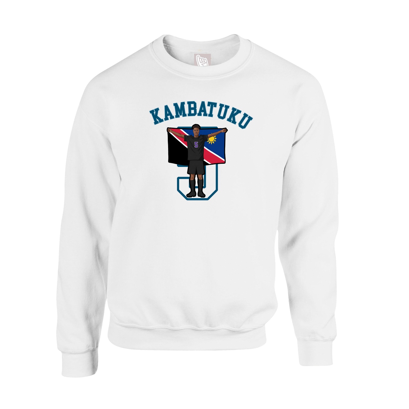 Fleece Crew — Shirsey Arch in White