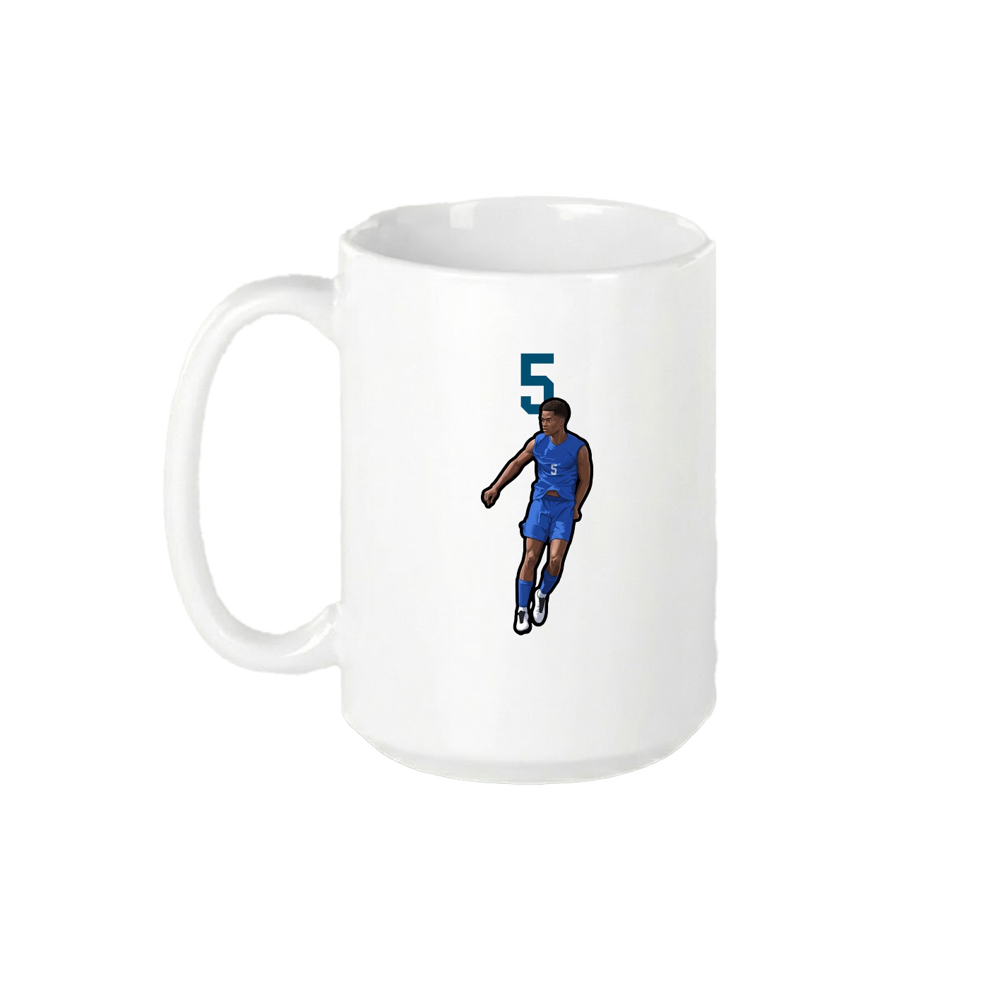 15oz Coffee Mug — Number Top in White