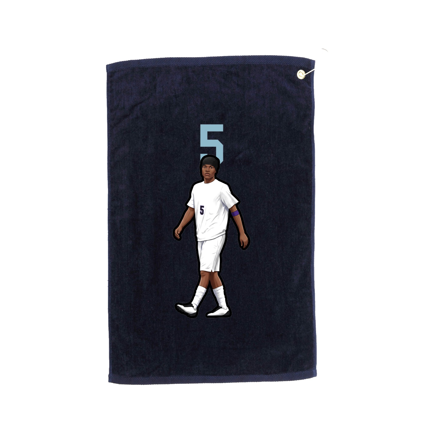 Golf Towel — Number Top in Navy