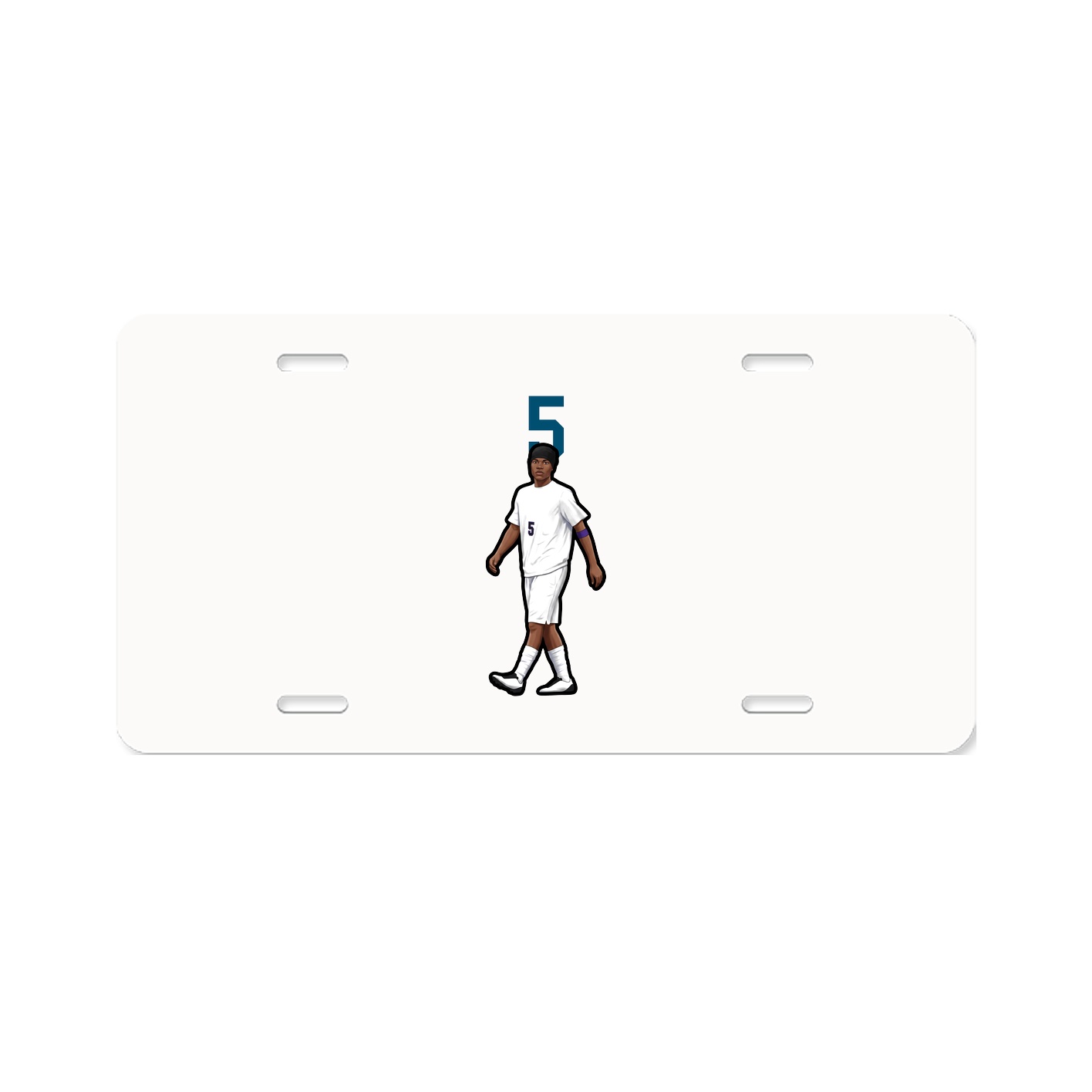 License Plate — Number Top in Classic