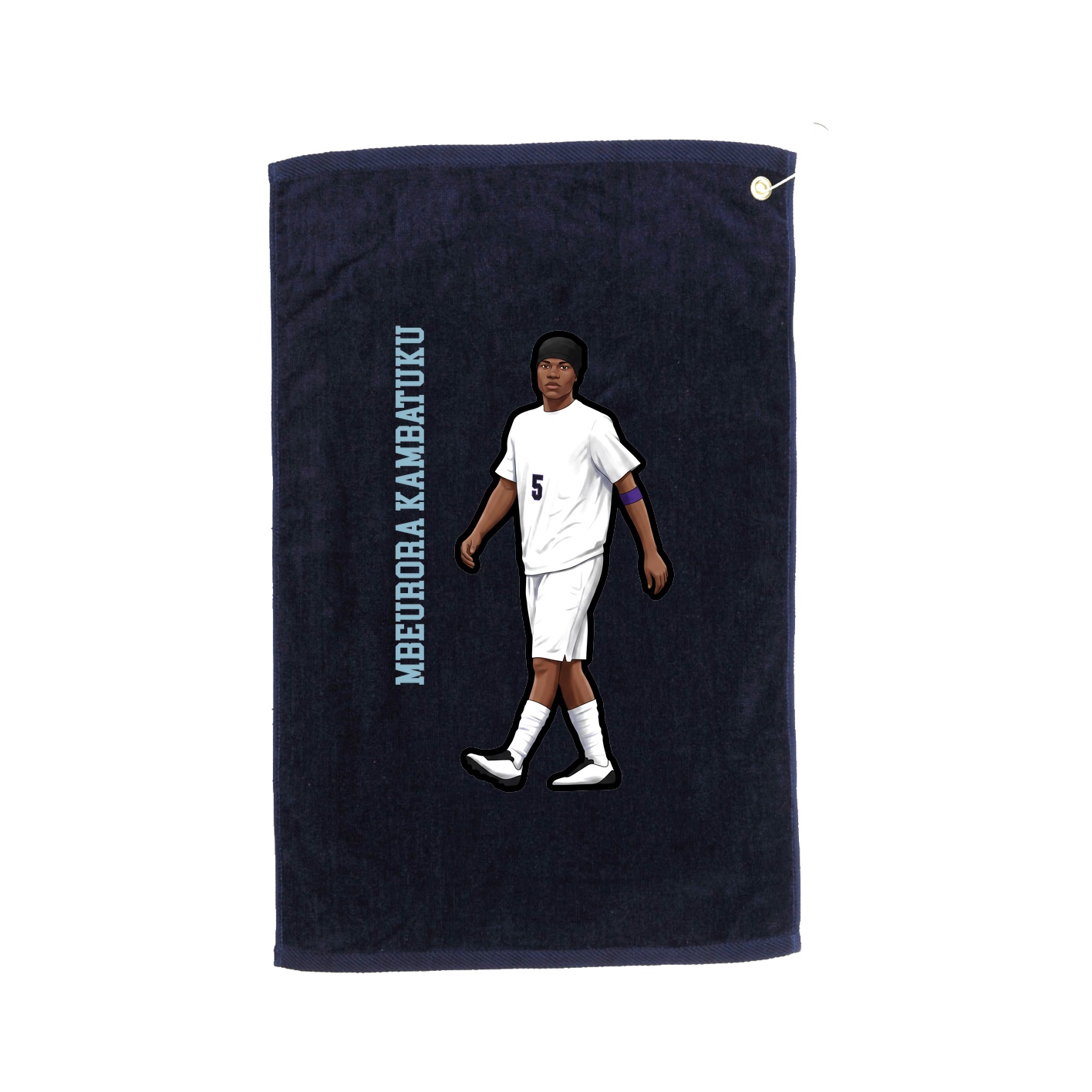 Golf Towel — Name Vertical in Navy