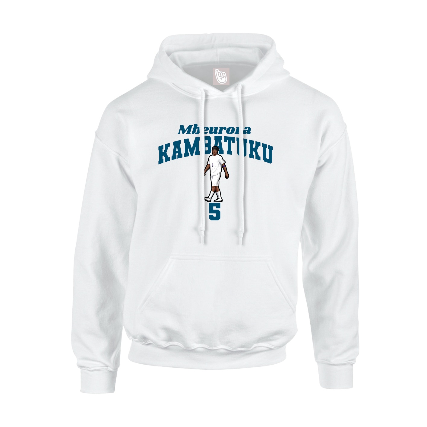 Youth Hoodie — Signature Arch in White