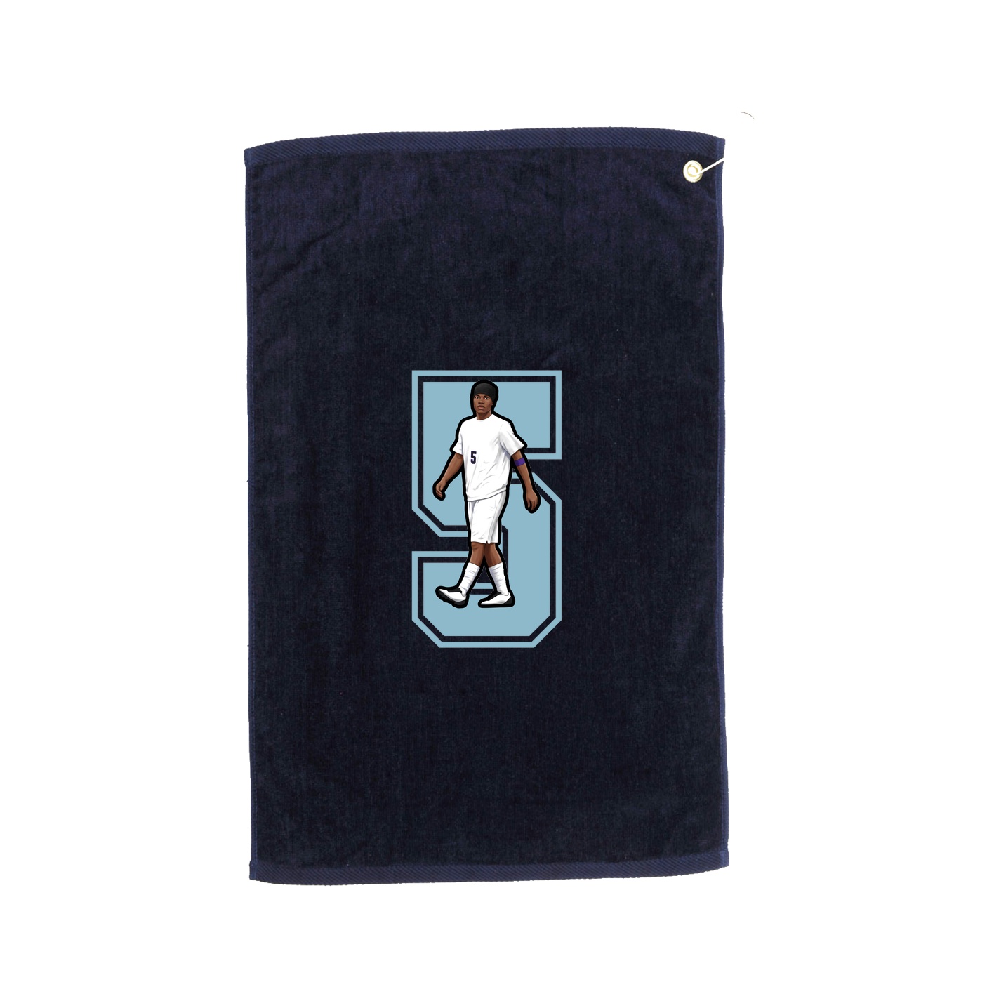 Golf Towel — Number in Navy