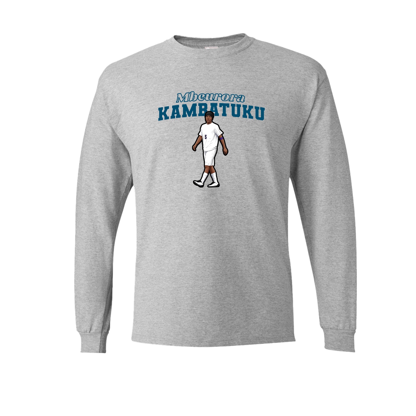 Long Sleeve Tee — Name Arch in Grey