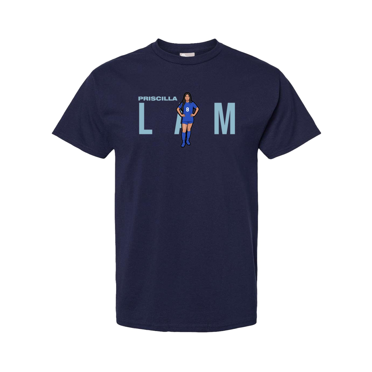 Tee — Player Name in Navy