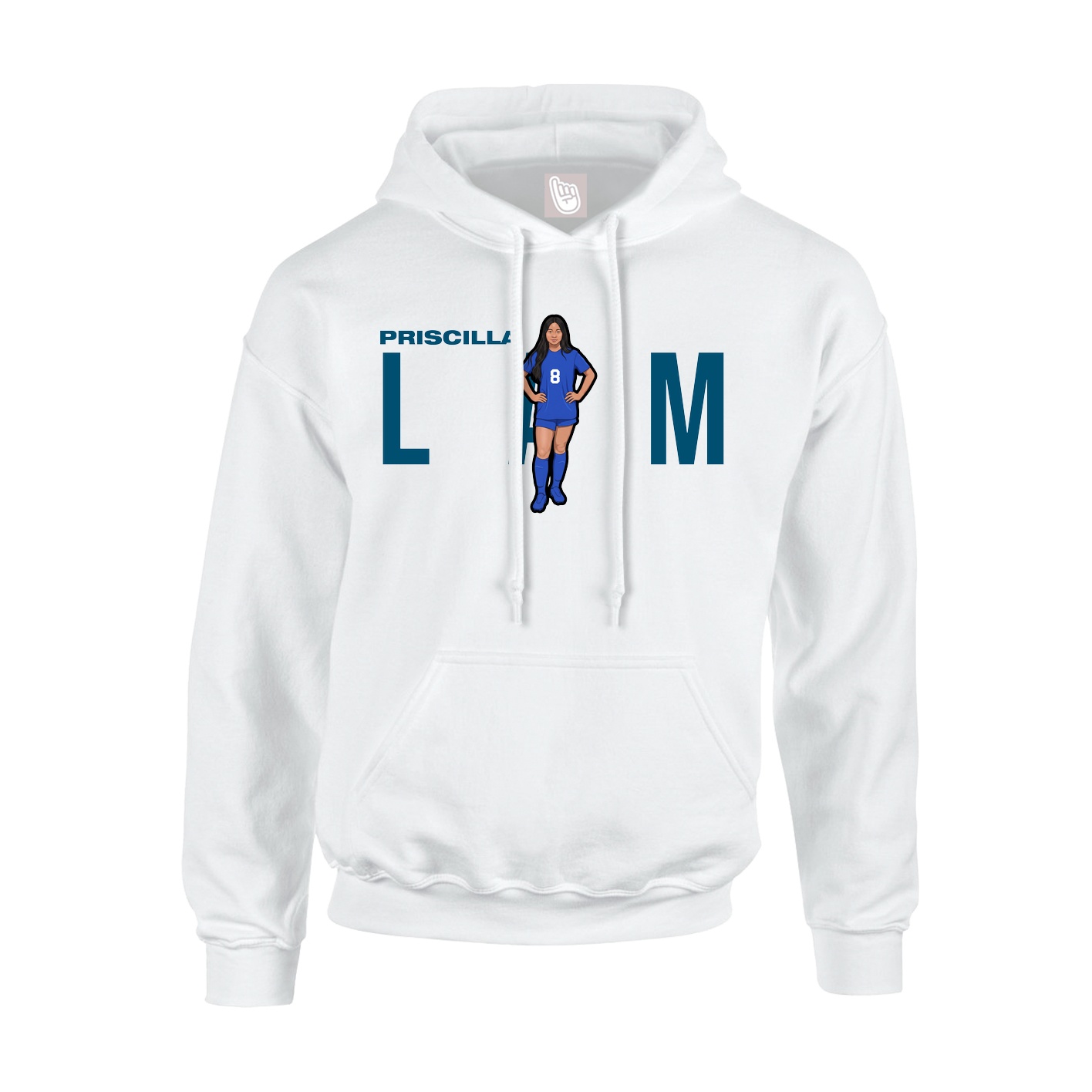 Hoodie — Player Name in White