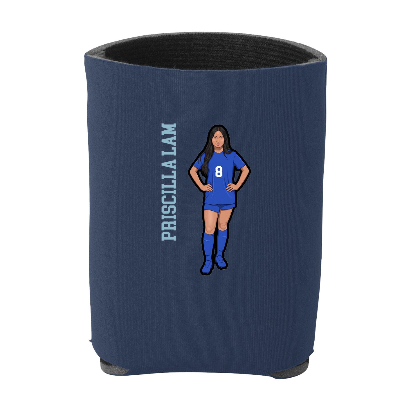 Can Holder — Name Vertical in Navy