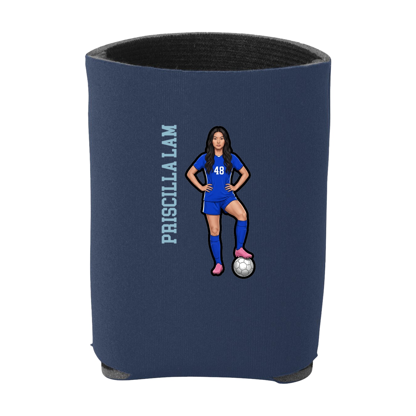 Can Holder — Name Vertical in Navy