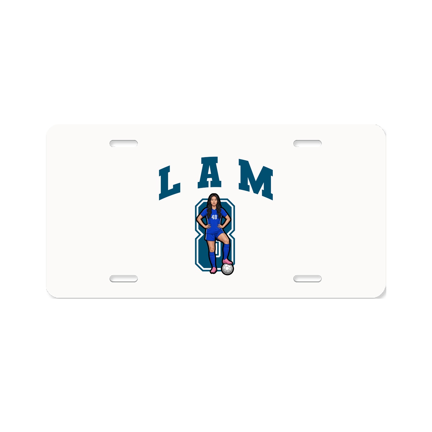 License Plate — Number in Classic