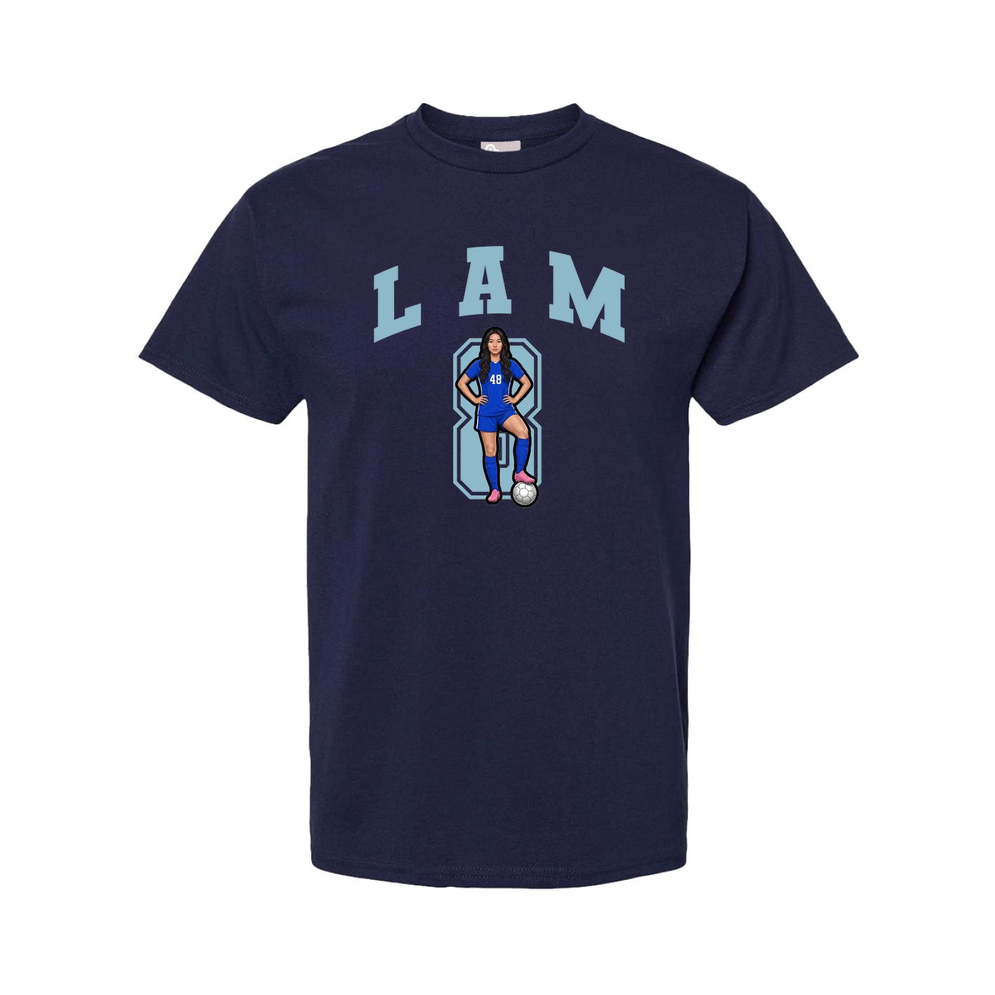 Tee — Number in Navy