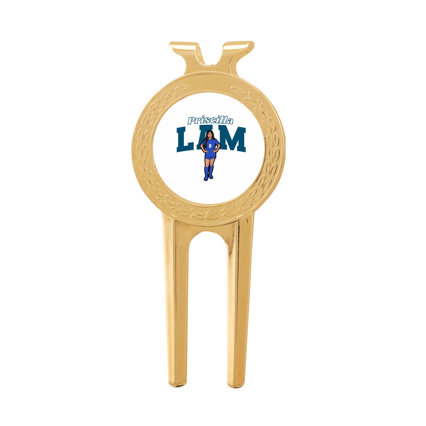 Divot Tool with Ball Marker — Name Arch in Classic
