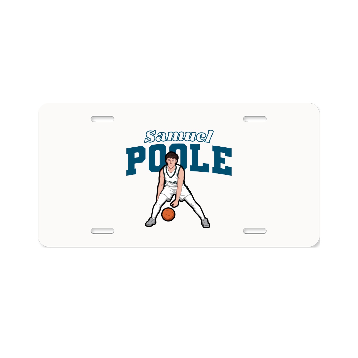 License Plate — Name Arch in Classic