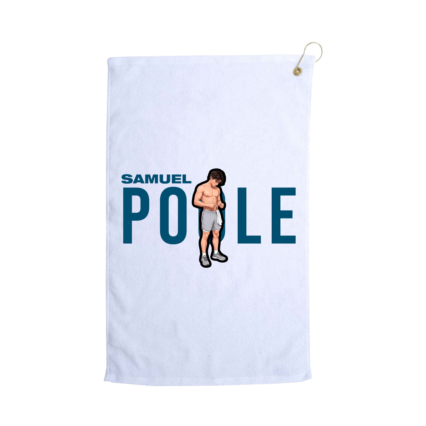 Golf Towel — Player Name in White