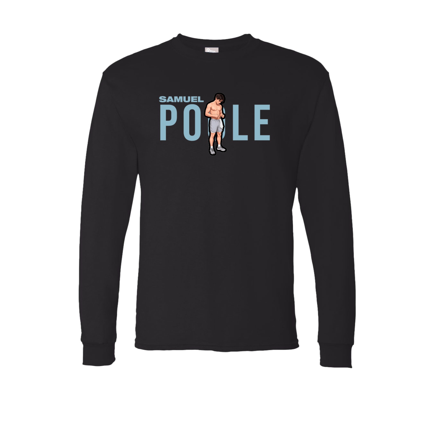Long Sleeve Tee — Player Name in Black