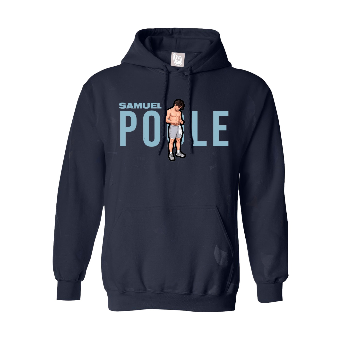 Hoodie — Player Name in Navy