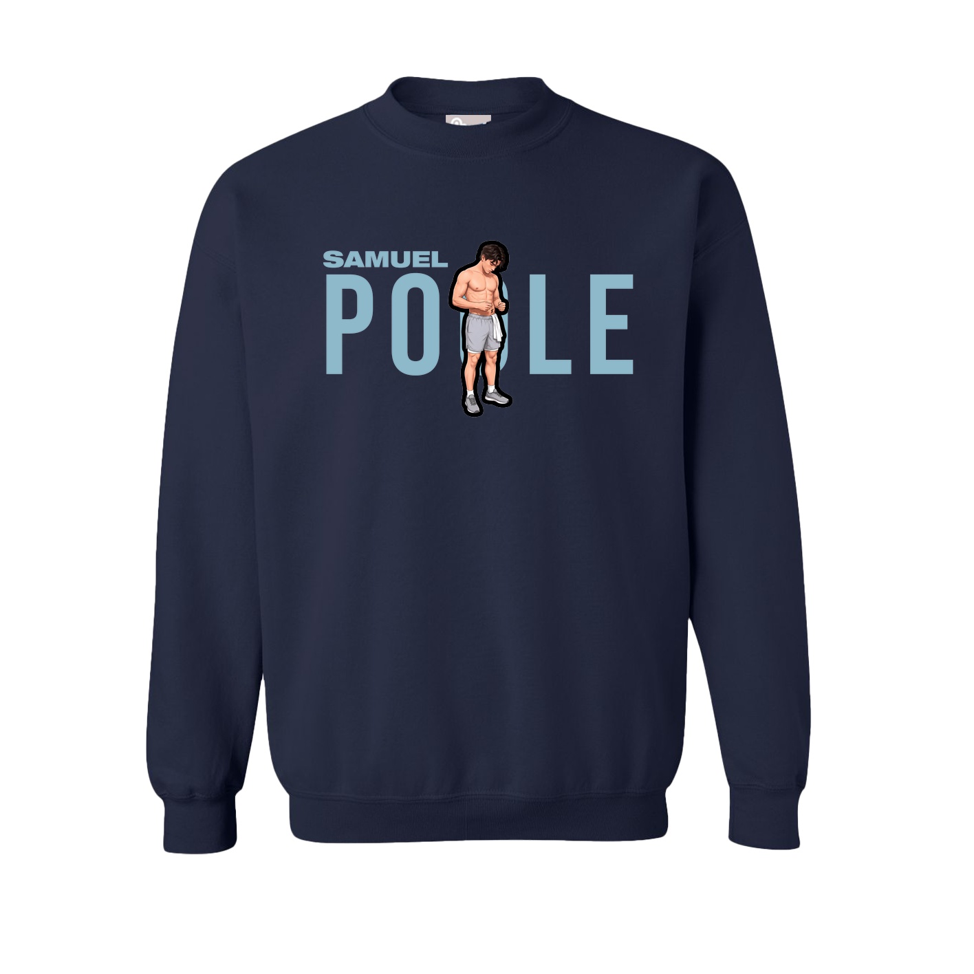 Fleece Crew — Player Name in Navy