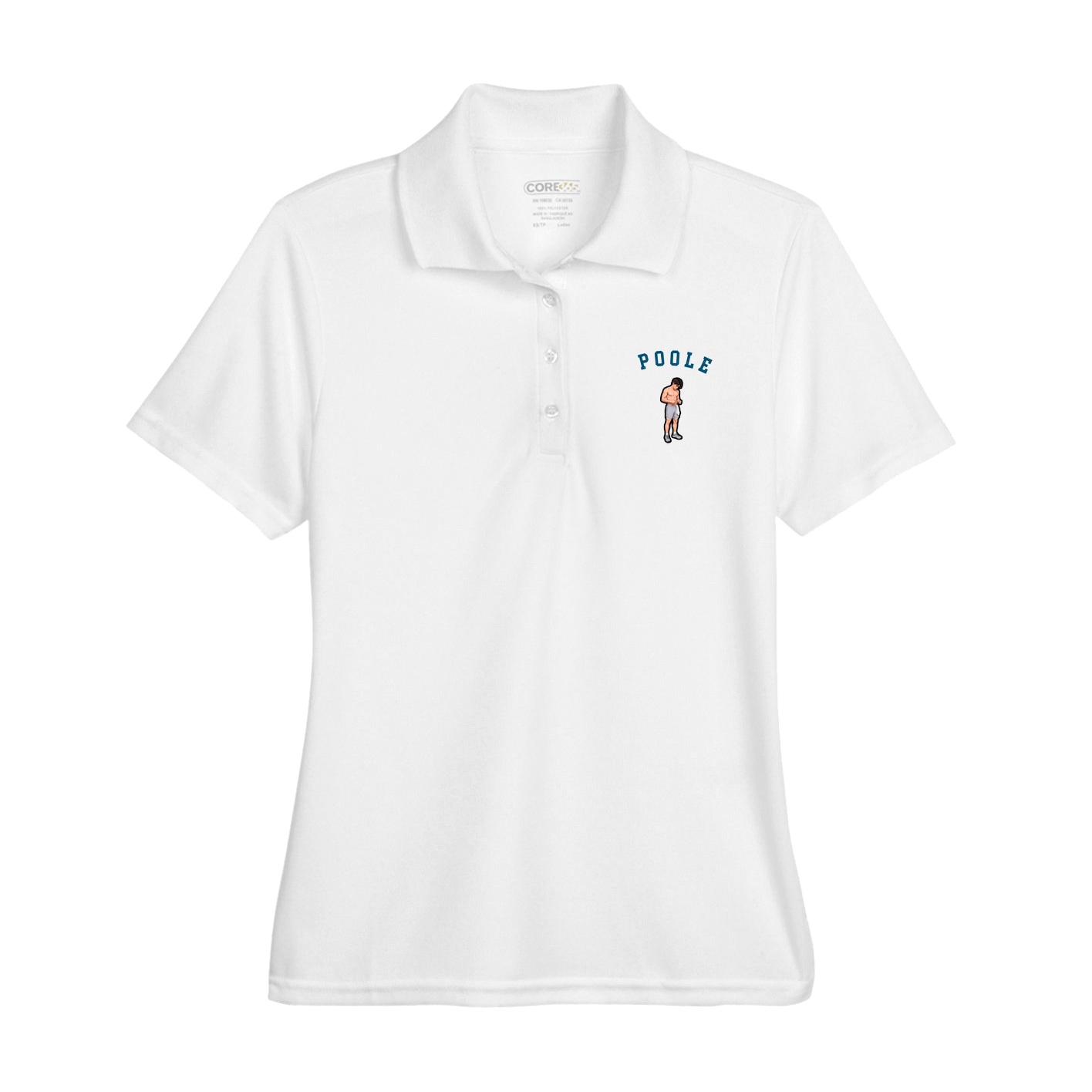Womens Performance Polo — Shirsey Arch in White