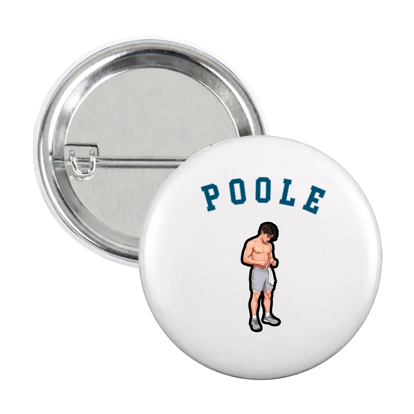 Game Day Button — Shirsey Arch in White