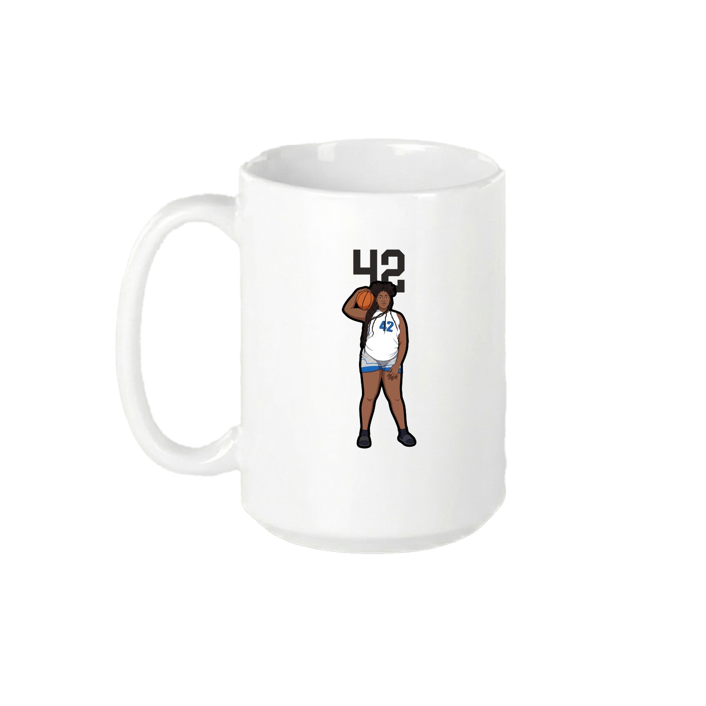 15oz Coffee Mug — Number Top in White