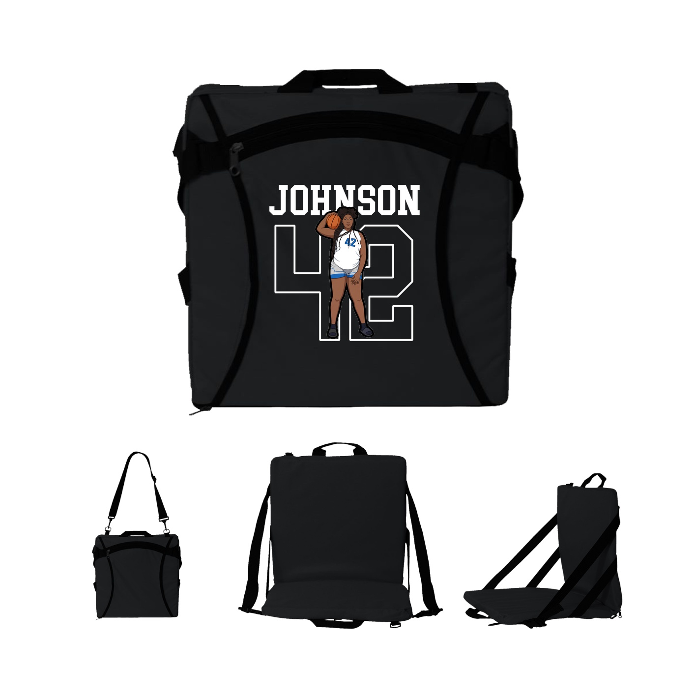 Folding Stadium Seat — Shirsey in Black
