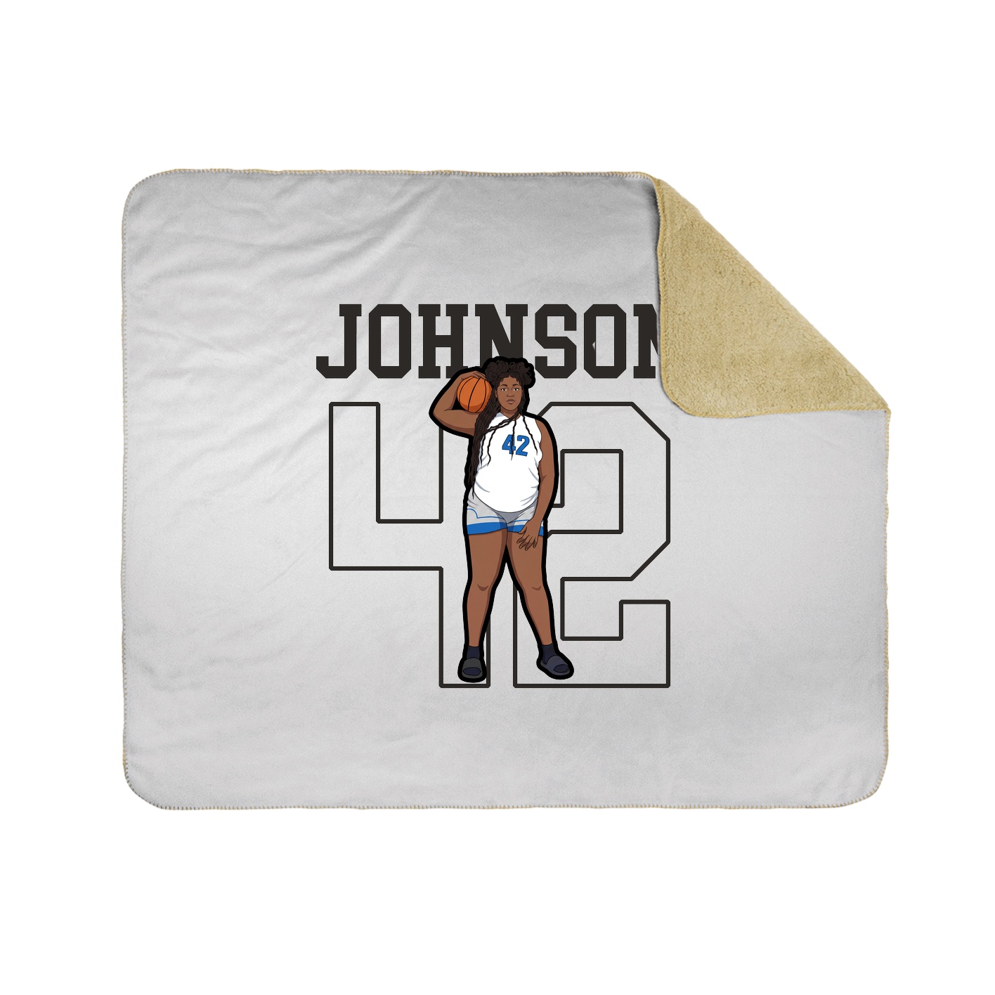 Throw Blanket — Shirsey in White