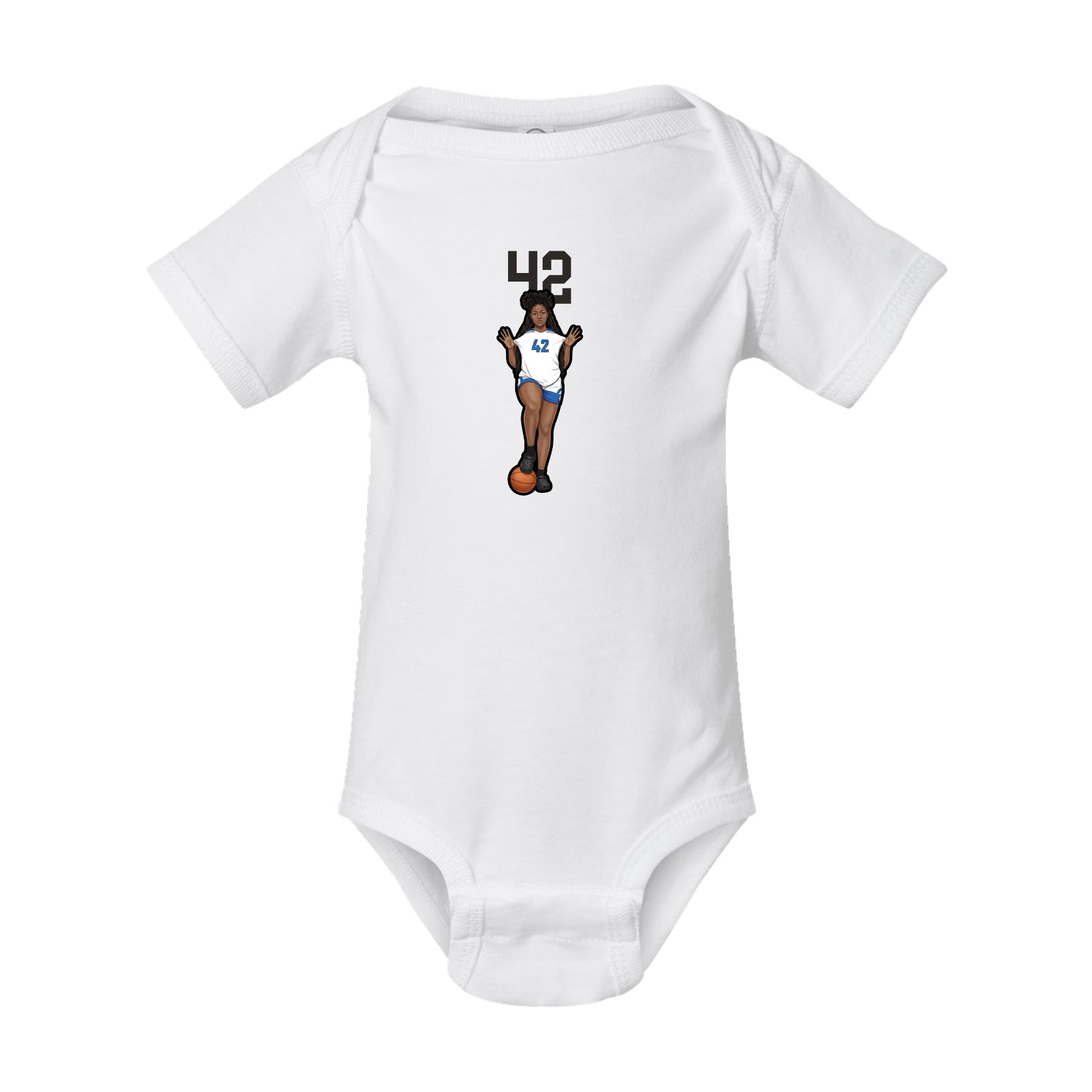 Baby Onesie — Number Top in White