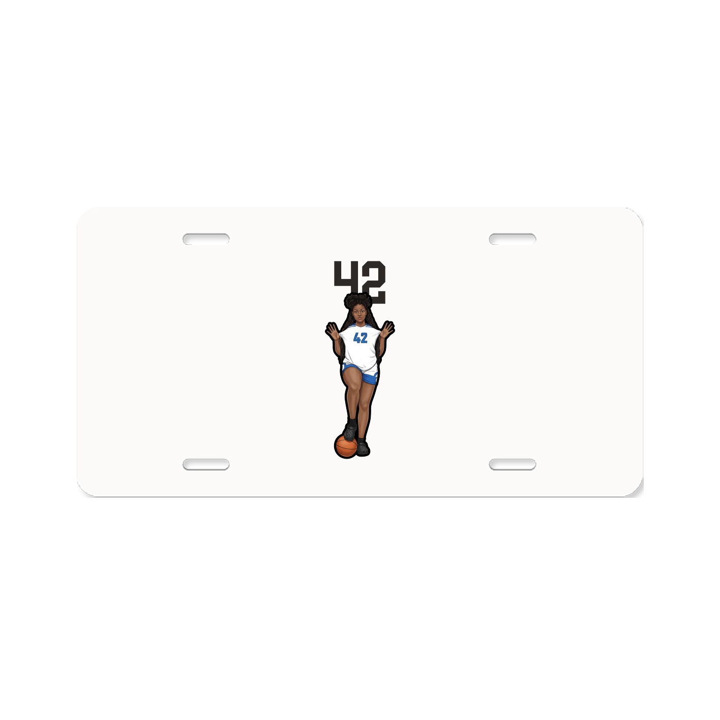 License Plate — Number Top in Classic