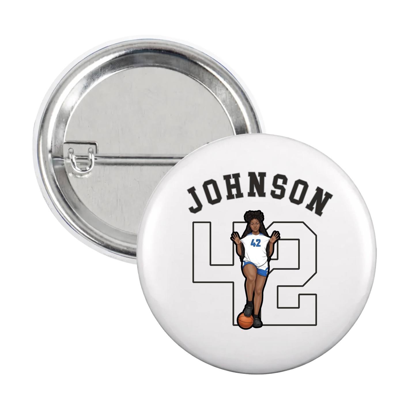 Game Day Button — Shirsey Arch in White