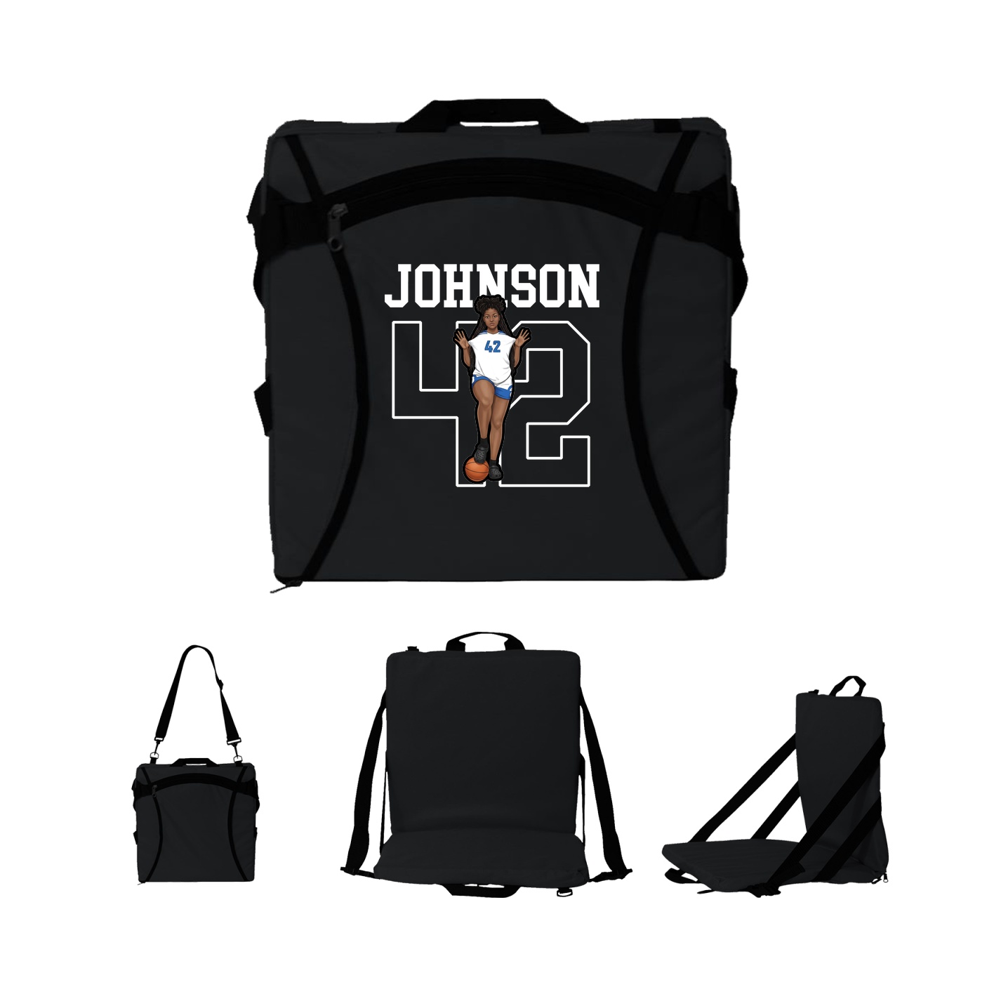 Folding Stadium Seat — Shirsey in Black