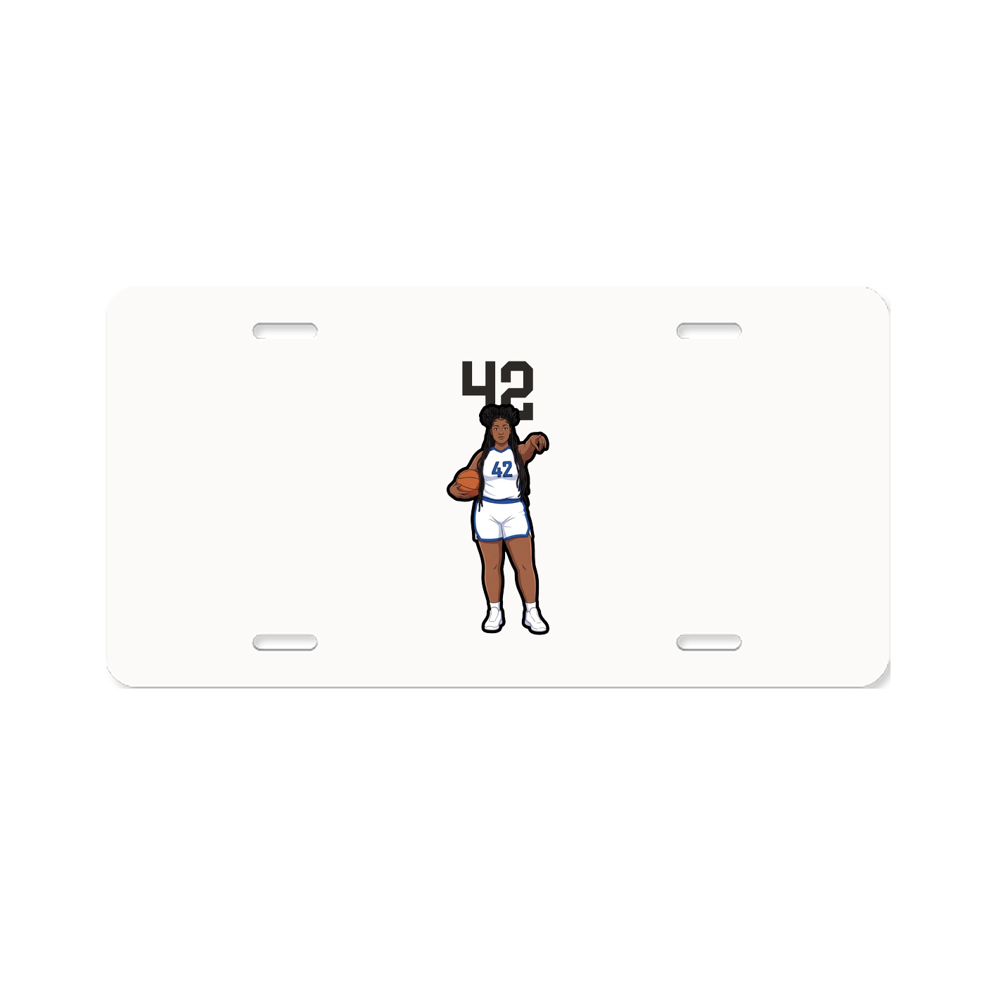 License Plate — Number Top in Classic