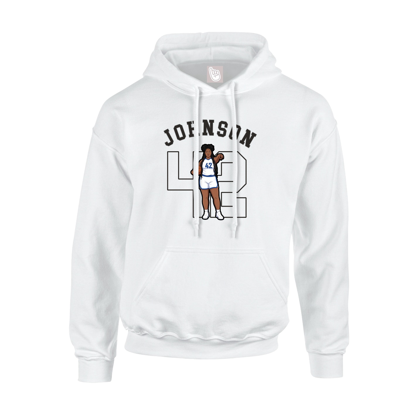 Youth Hoodie — Shirsey Arch in White