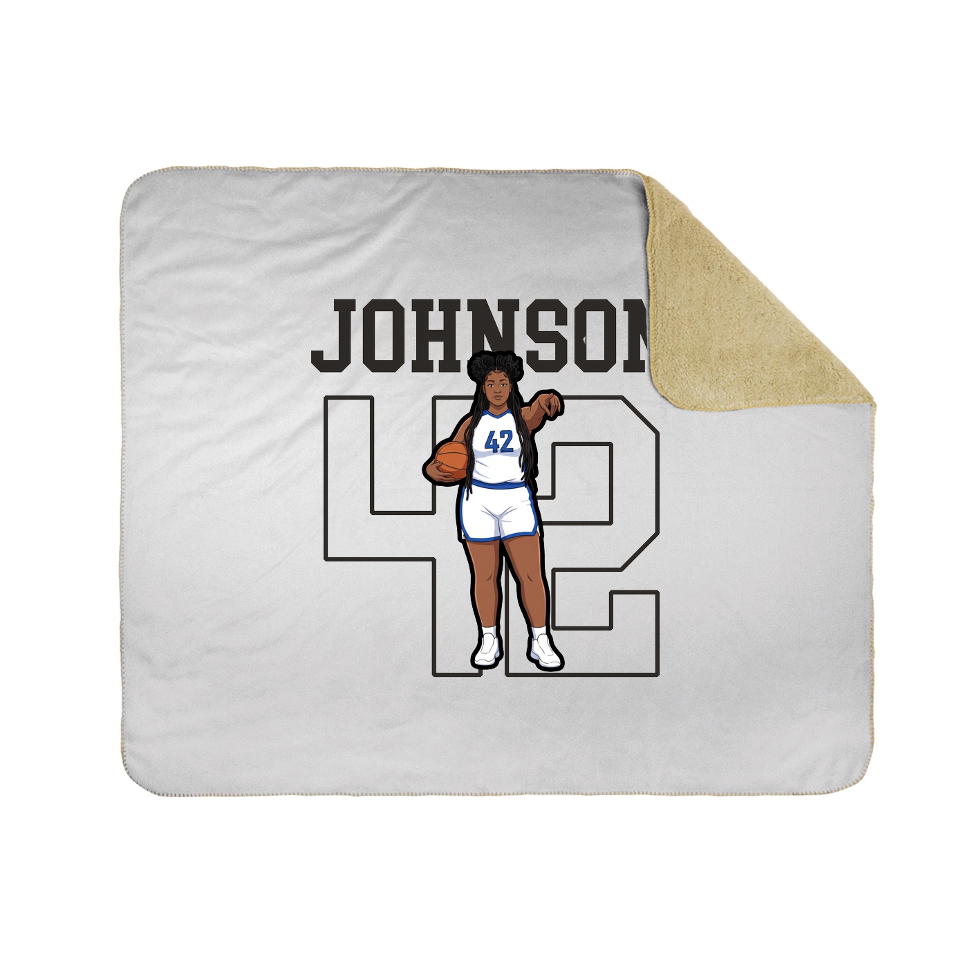 Throw Blanket — Shirsey in White