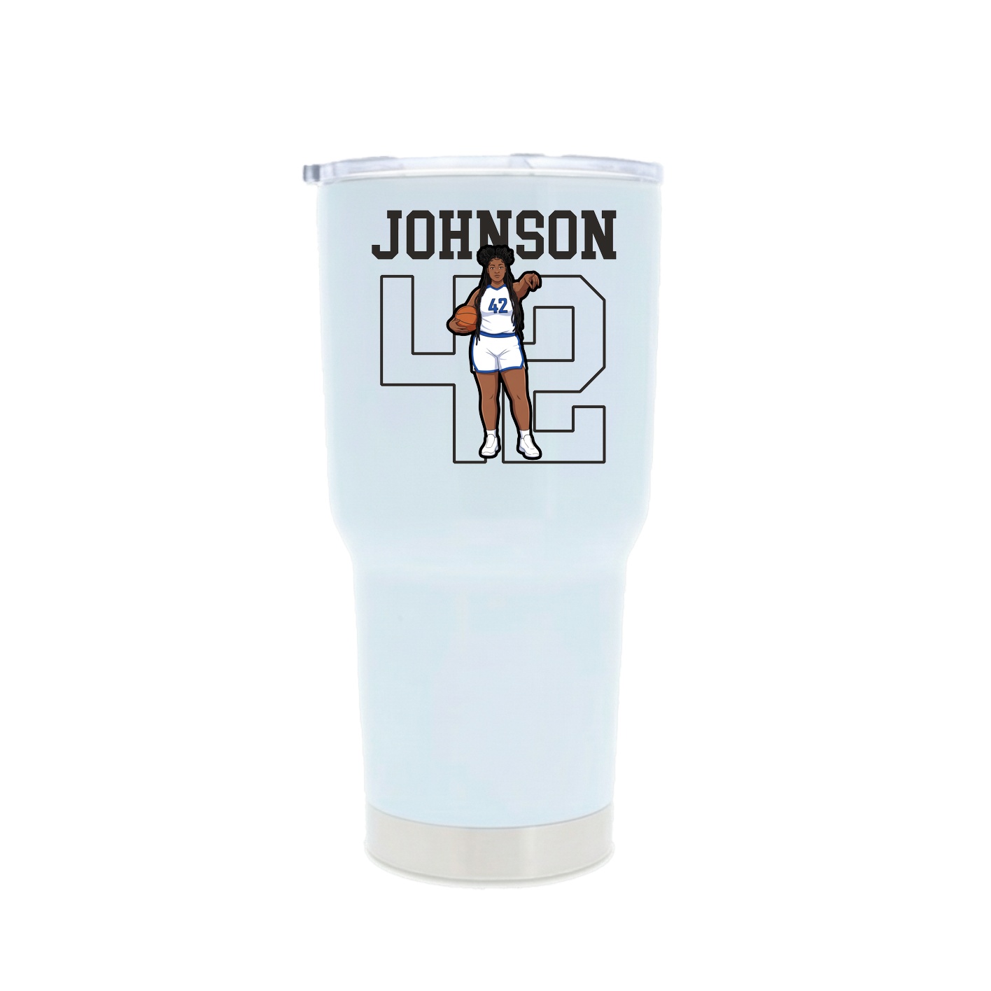 30oz Stainless Steel Tumbler — Shirsey in White