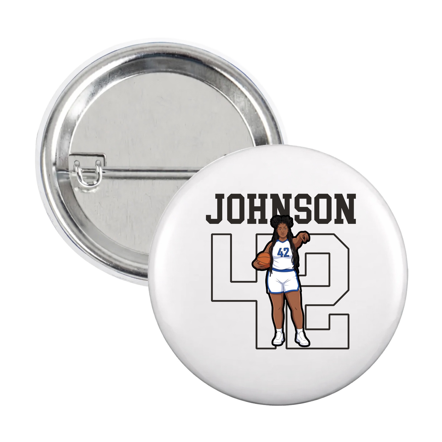 Game Day Button — Shirsey in White