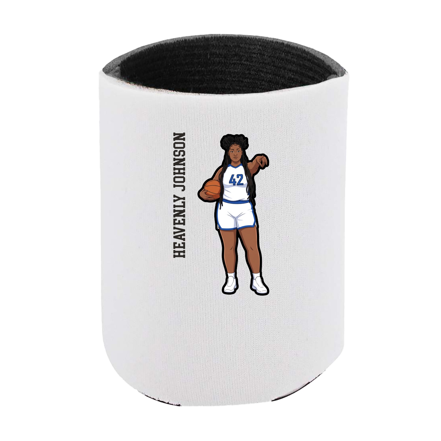 Can Holder — Name Vertical in White