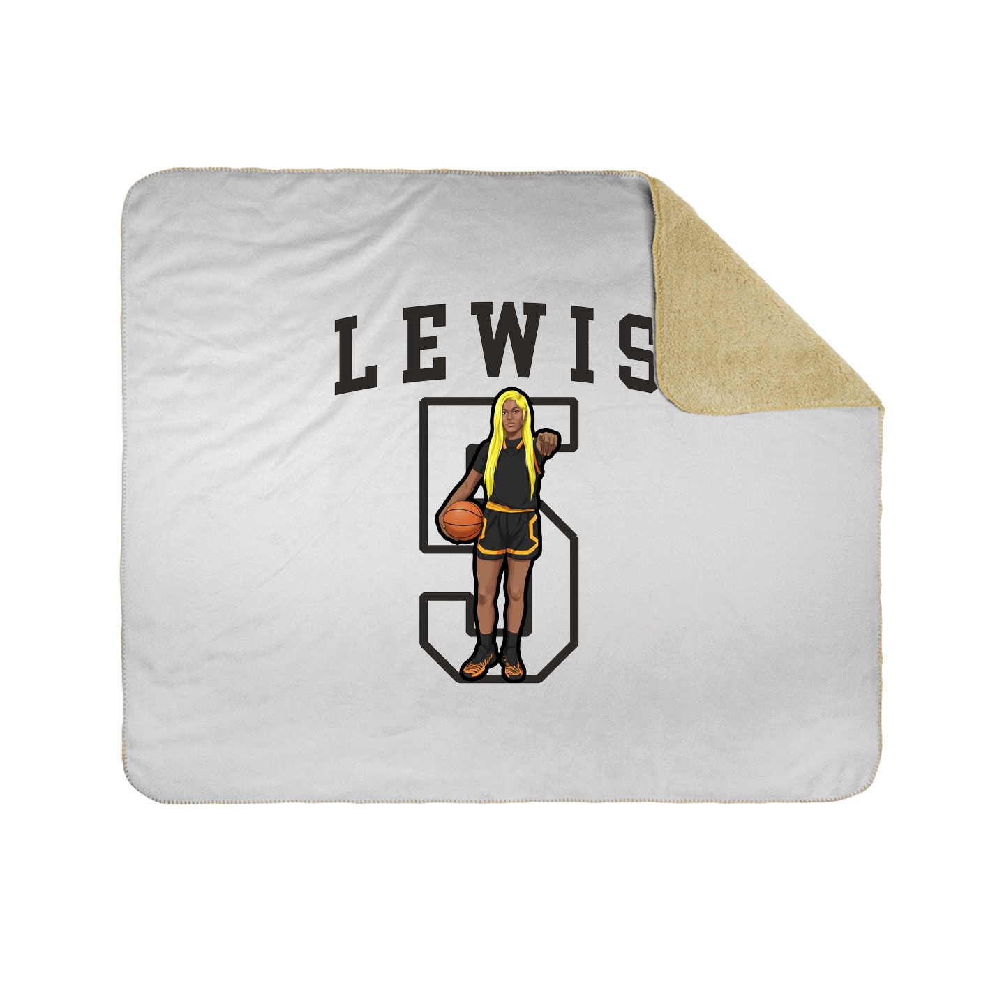 Throw Blanket — Shirsey in White