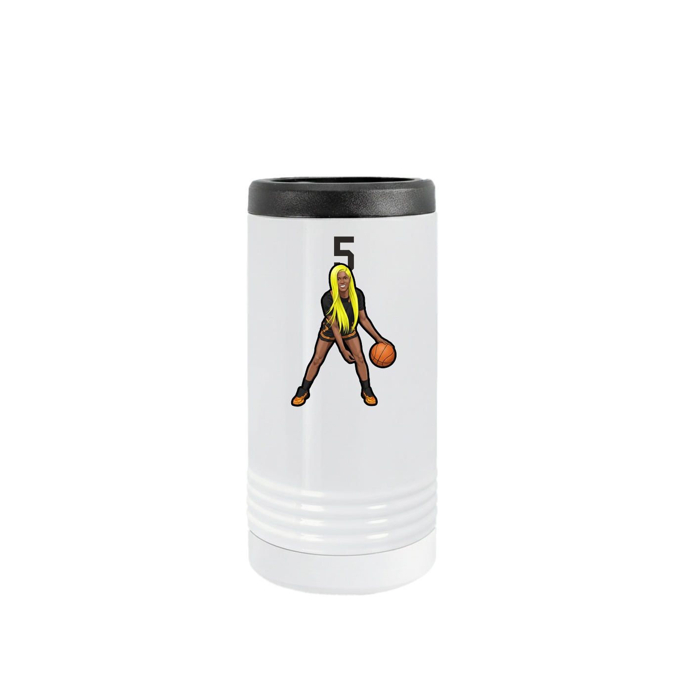 Slim Beverage Holder — Number Top in White