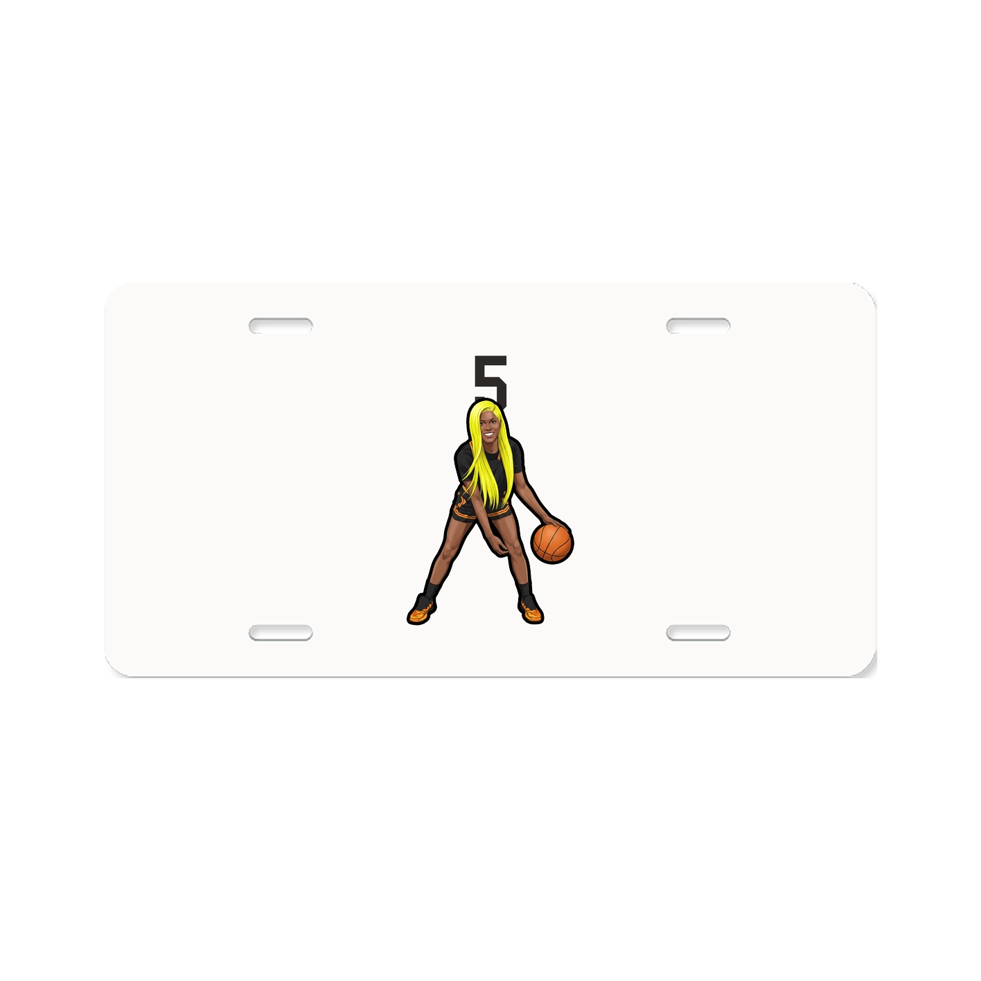 License Plate — Number Top in Classic