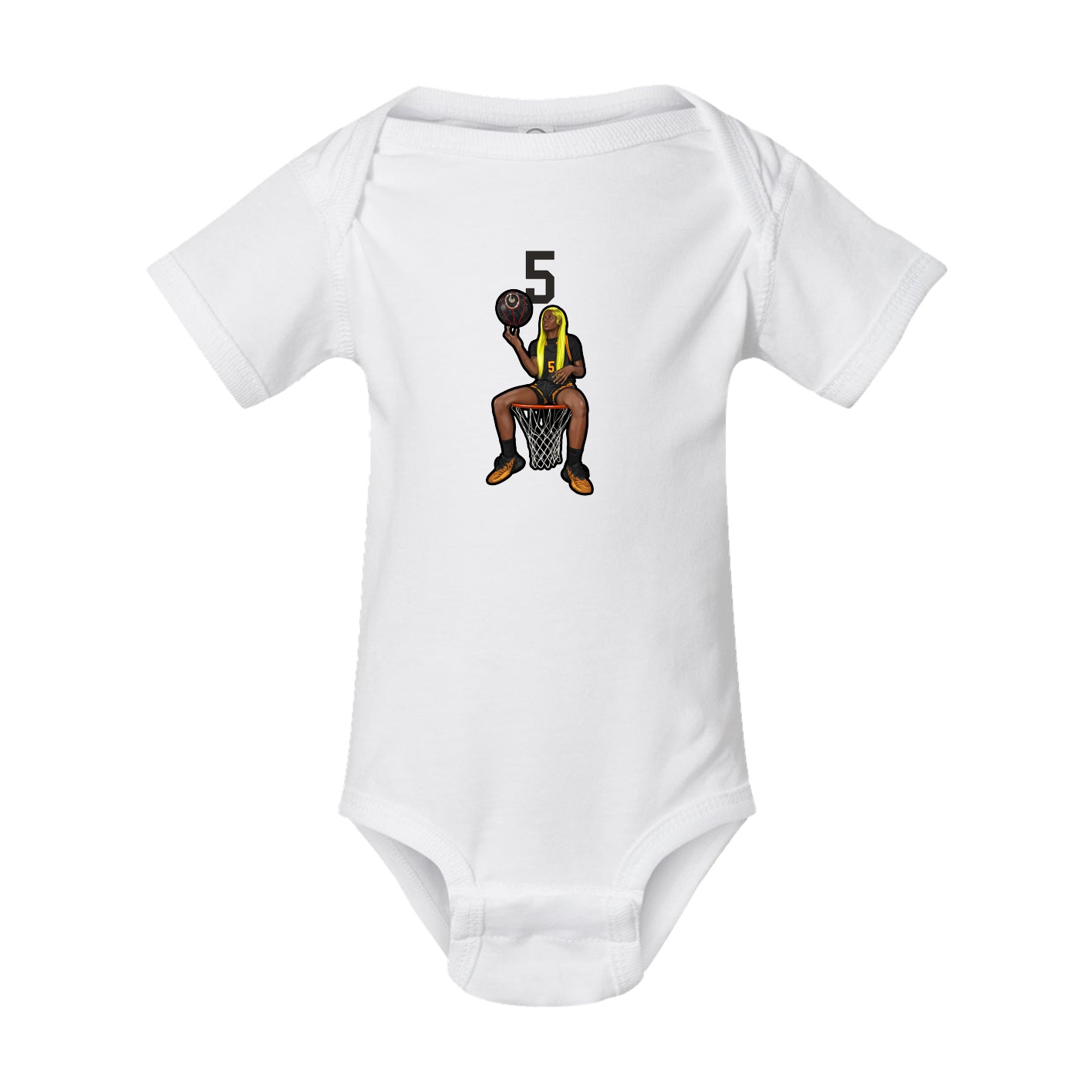Baby Onesie — Number Top in White