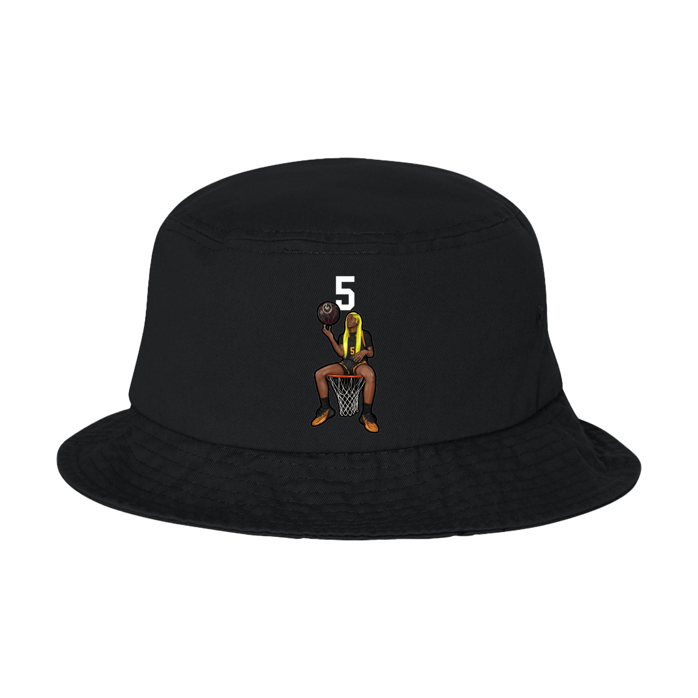 Bucket Cap — Number Top in Black