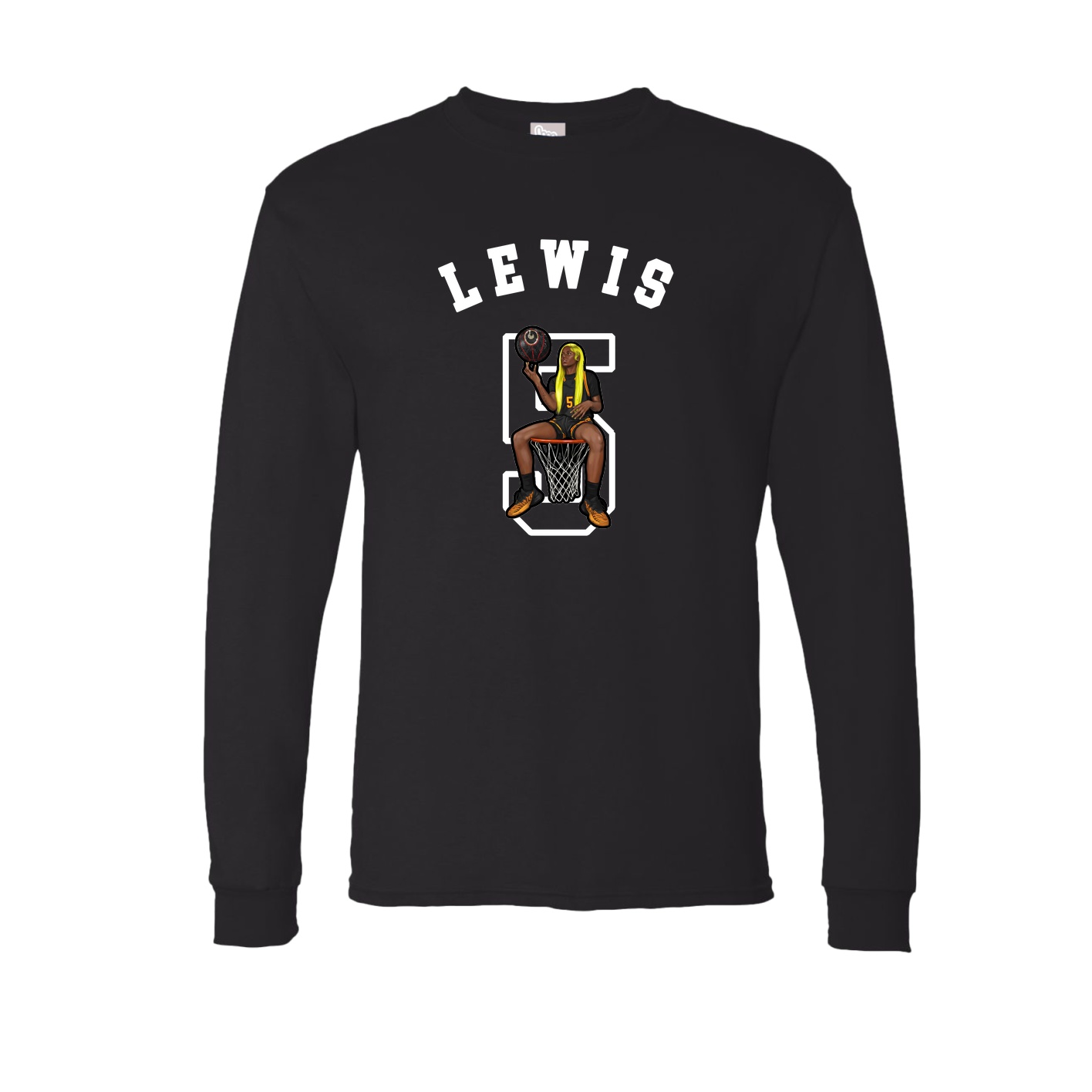 Long Sleeve Tee — Shirsey Arch in Black