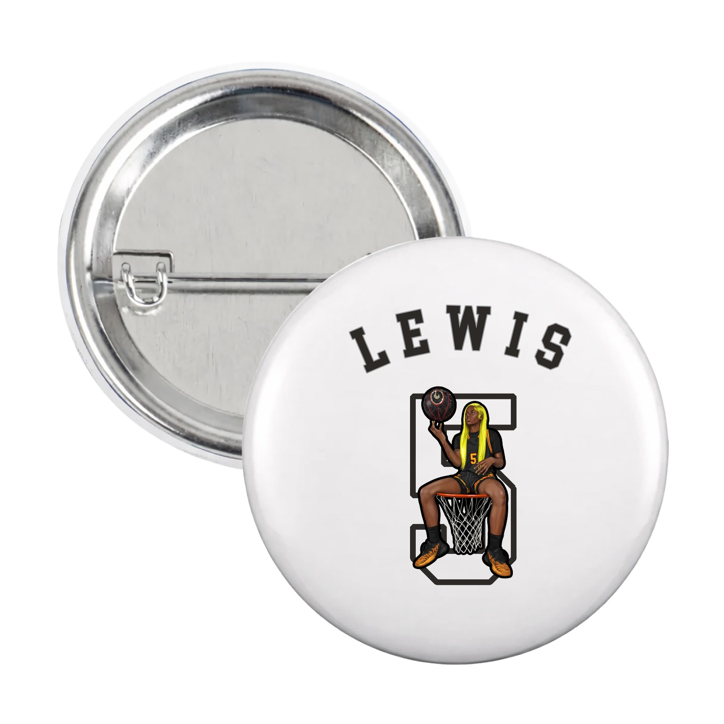 Game Day Button — Shirsey Arch in White