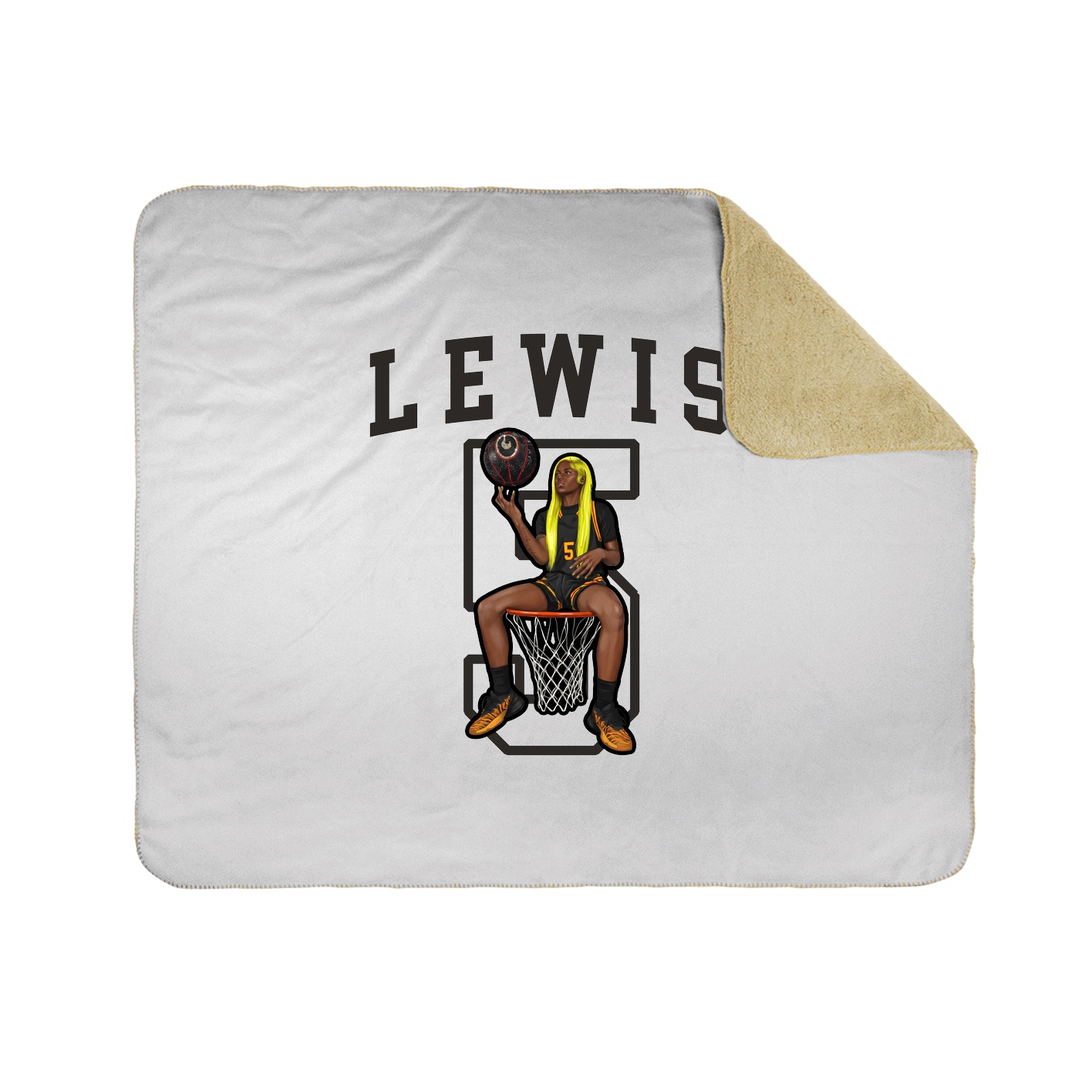 Throw Blanket — Shirsey in White