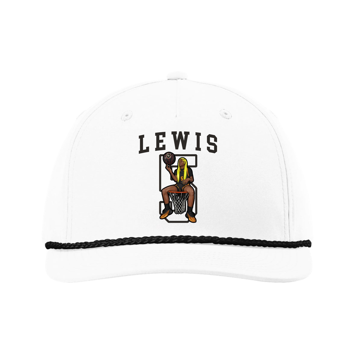 Five-Panel Classic Rope Cap — Shirsey in White