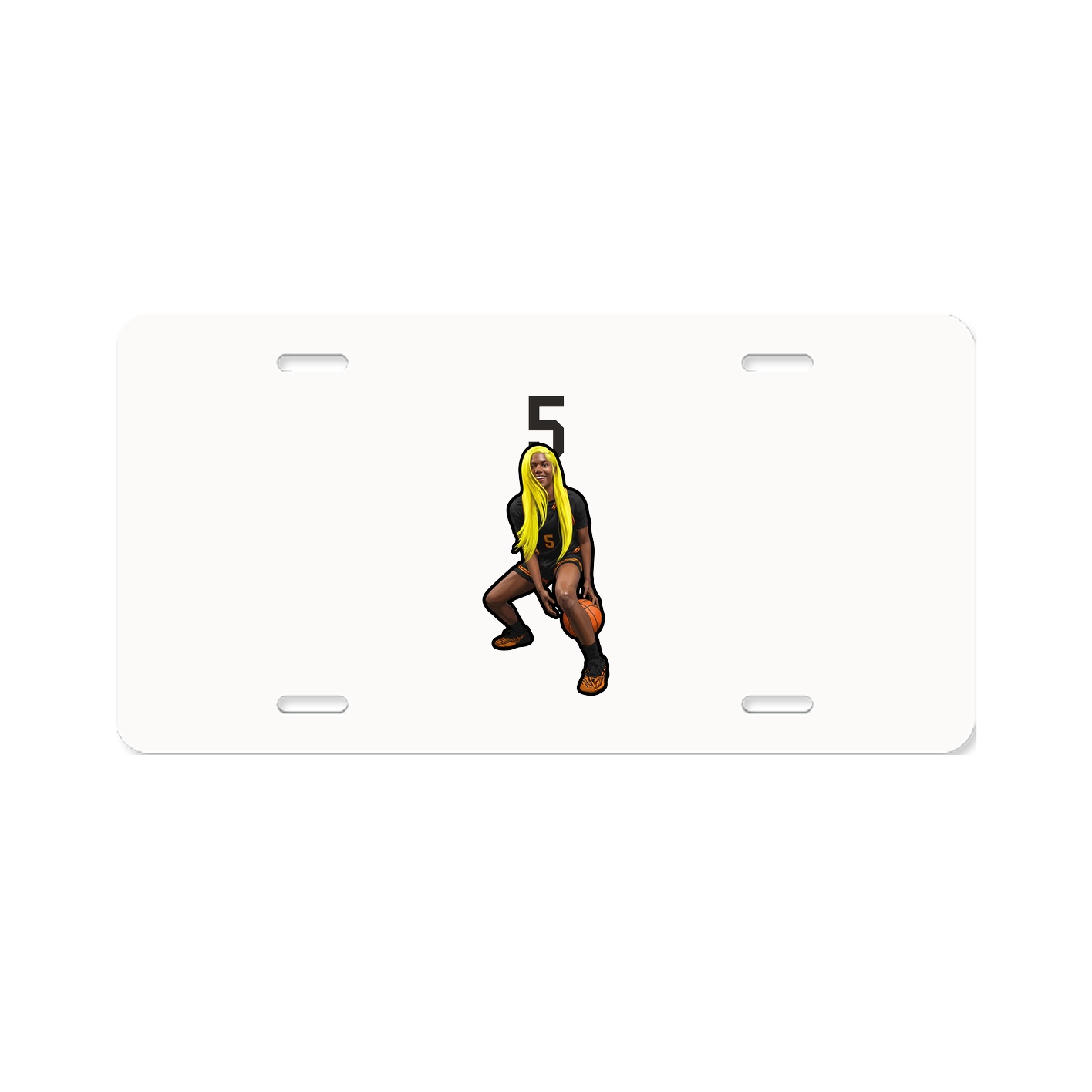 License Plate — Number Top in Classic