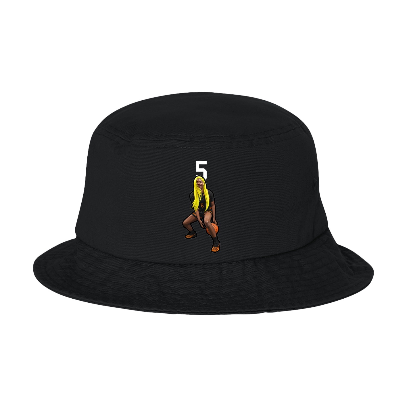 Bucket Cap — Number Top in Black