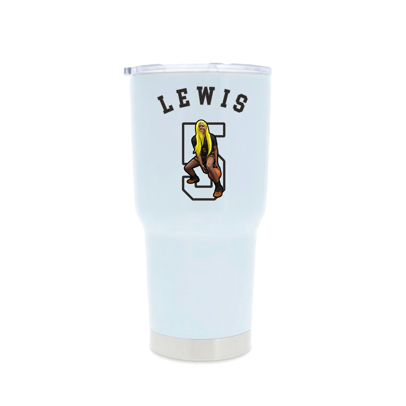 30oz Stainless Steel Tumbler — Shirsey Arch in White